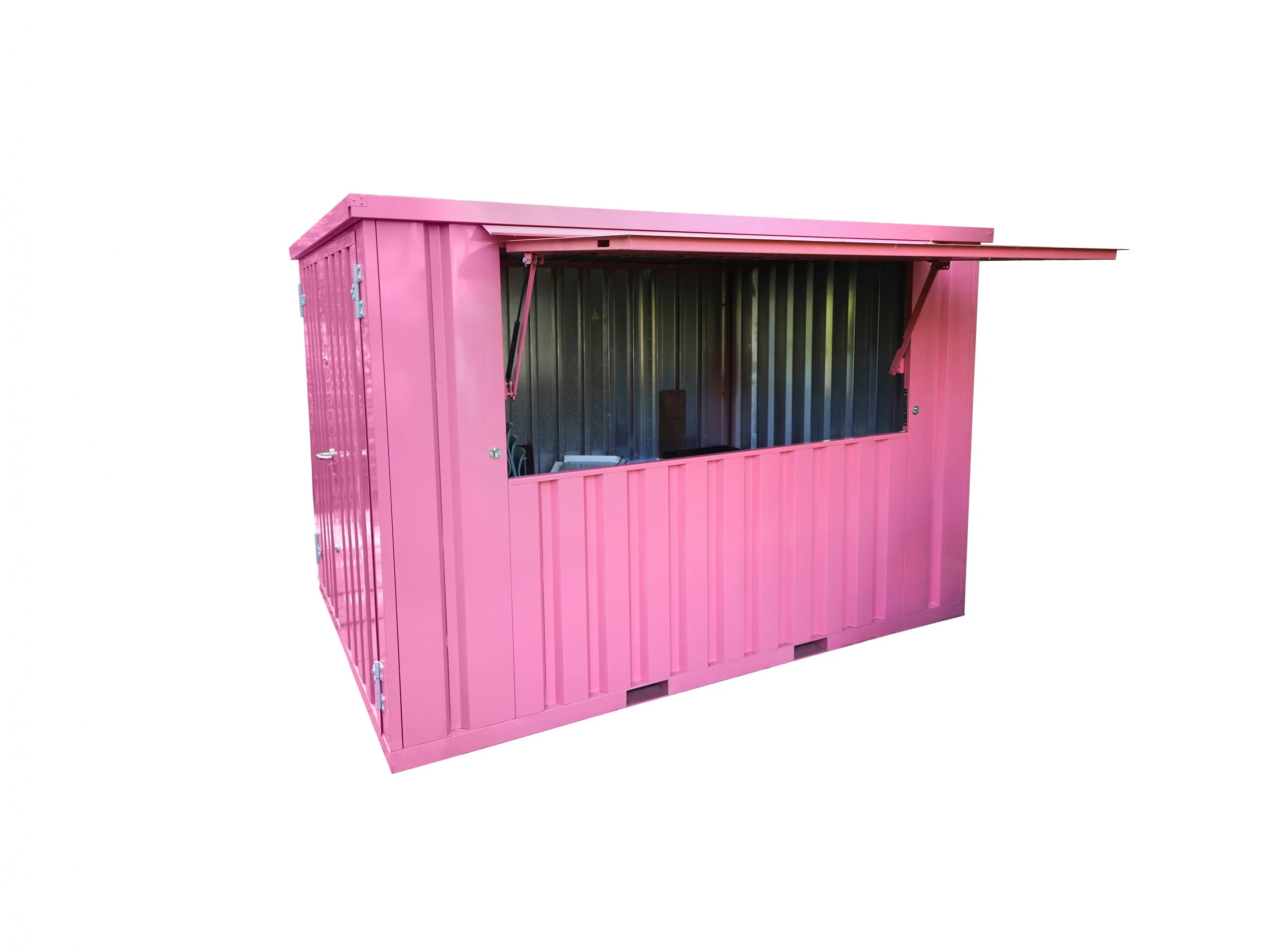 130d33_aa3101764397403d930dd61ed9cdd2fcmv2-1.webp Contenedor bar desmontable XL 3×2 m Rosa RAL 3015 – Image 1